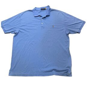 Polo Ralph Lauren Men's 2XLT Classic Fit Polo Shirt Blue Short Sleeve
